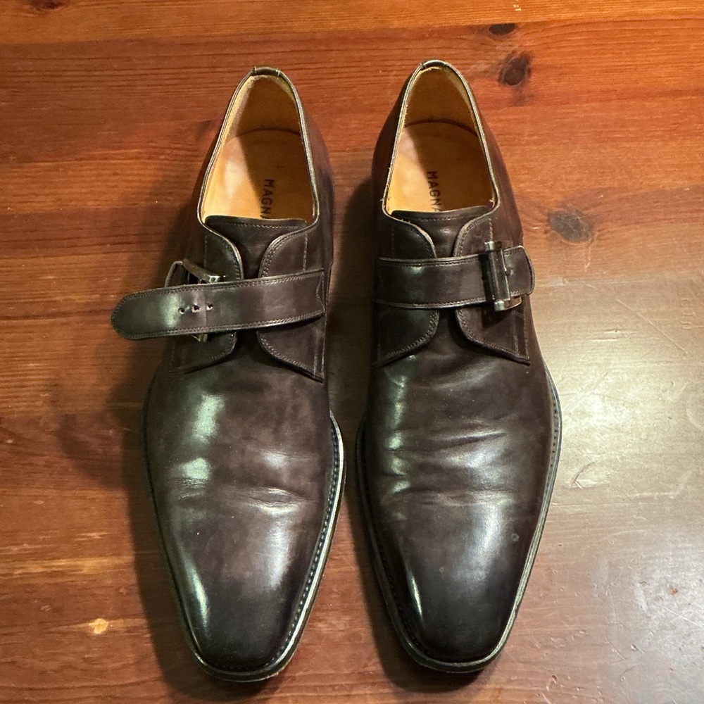 Magnanni Dark Brown Leather Oxfords